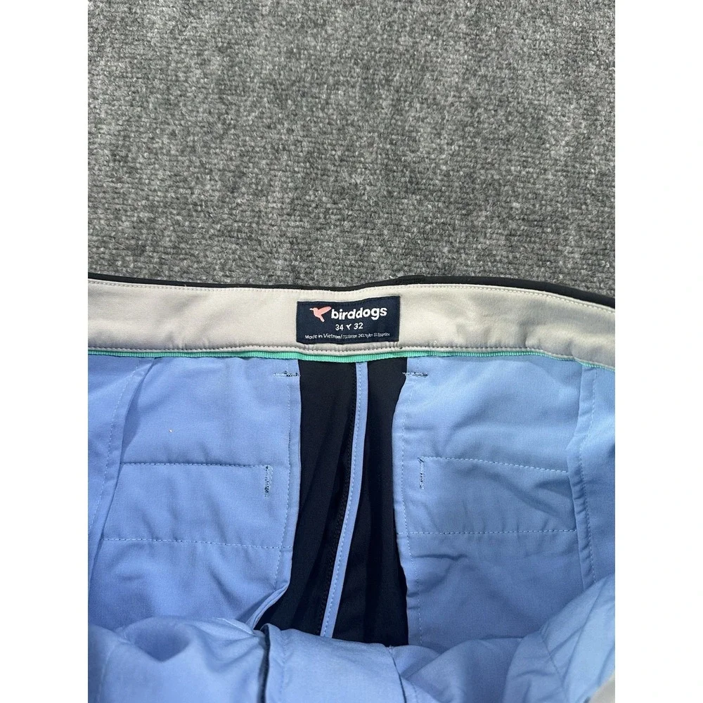 Bird Dogs Mens Black Unlined Golf Pants Size 34x32 Chino